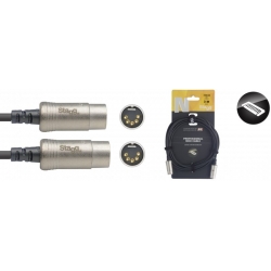 STAGG 3M CABLE MIDI DINm DLX