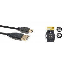 STAGG 1.5M CABLE USB/A-MINI A 2.0