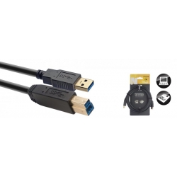 STAGG 3M CABLE USB/STD A-B 3.0