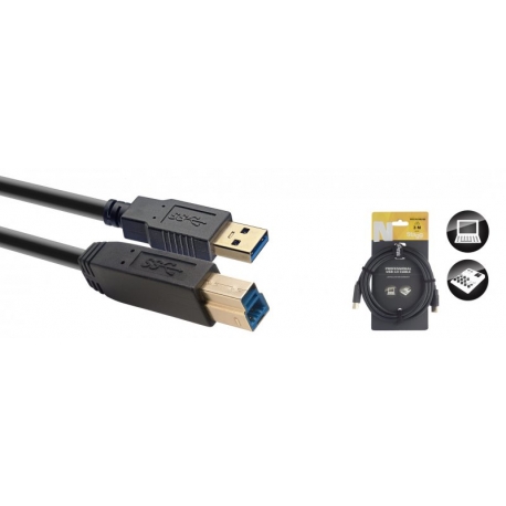STAGG 3M CABLE USB/STD A-B 3.0
