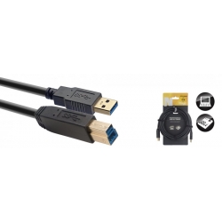 STAGG 5M CABLE USB/STD A-B 3.0