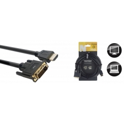 STAGG 5M CABLE VIDEO/HDMI AM-DVI-DM