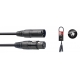 STAGG 0,5M CABLE DMX XLRf-XLRm 3P