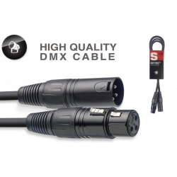 STAGG 1,5M CABLE DMX XLRf-XLRm 3P