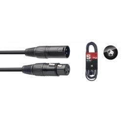 STAGG 3M CABLE DMX XLRf-XLRm 3P