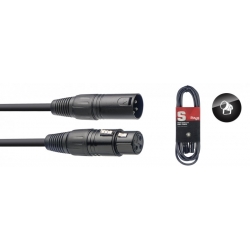 STAGG 5M CABLE DMX XLRf-XLRm 3P