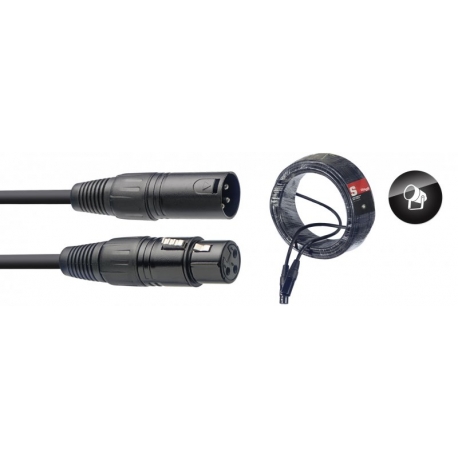 STAGG 20M CABLE DMX XLRf-XLRm 3P