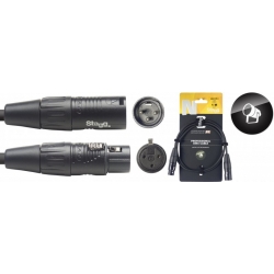 STAGG 1M CBL DMX DLX XLRf-XLRm 3P NR