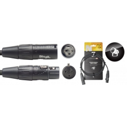 STAGG 1,5M DMX DLX XLRf-XLRm 3P NR