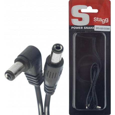 STAGG 20 cm CABLE ALIM DC MALE-MALE