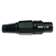 STAGG FICHE XLR FEMELLE PRO-MET NOIR