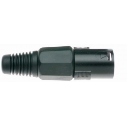 STAGG FICHE XLR MALE PRO-METAL NOIR