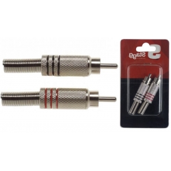 STAGG 2 FICHES RCA MALE-METAL