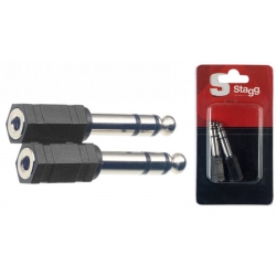 STAGG 2 ADAP.JCK STEREO M/MINI JCK F