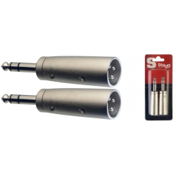 STAGG 2 ADAPT.XLR M./JCK MALE STEREO