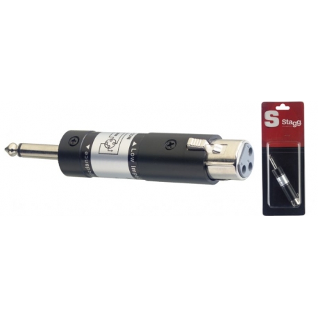 STAGG 1 ADAP.XLR FE.SYM./JCK M.ASYM