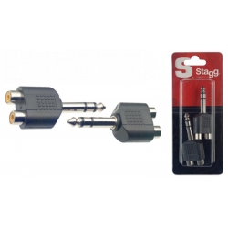 STAGG 2 ADAP.DBLE RCA F/JCK STEREO M