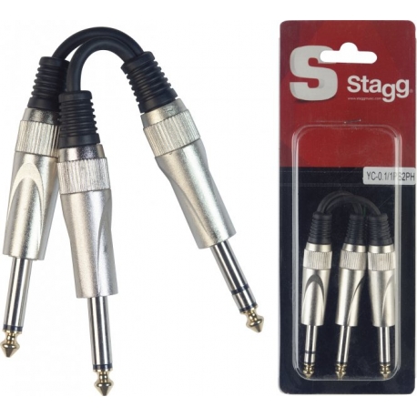 STAGG 1xJCK STE M/2xJCK M MONO-0,1MT