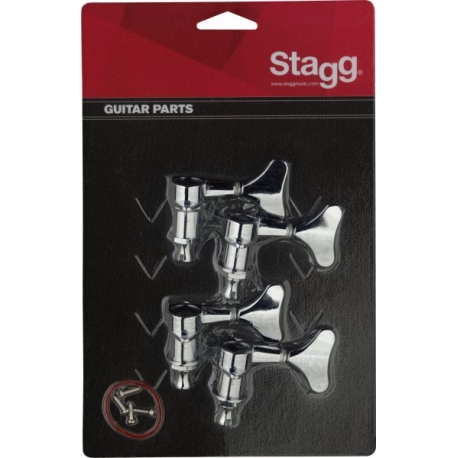 STAGG MEC.BASSE 4x1 INDIVID. CHROME