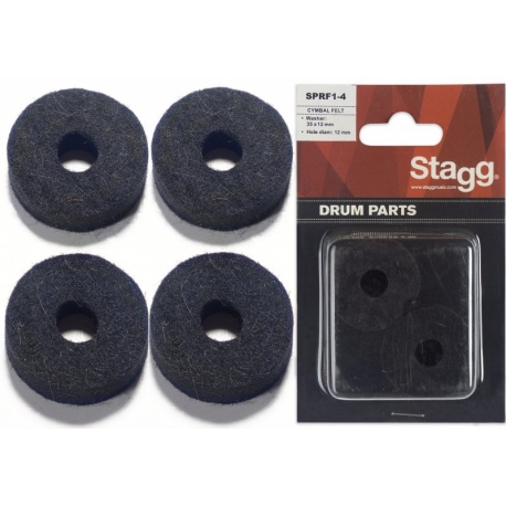 STAGG 4 RONDELLES FEUTRE PR. CYMBAL