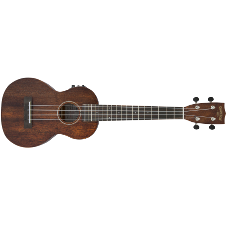 GRETSCH G9110-L A.E. Concert Long-Neck Ukulele with Gig Bag, Ovangkol Fingerboard, Fishman® Kula Pickup, Vintage Mahogany Stain