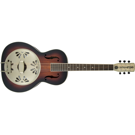 GRETSCH G9241 Alligator™ Biscuit Round-Neck Resonator Guitar with Fishman® Nashville Pickup, 2-Color Sunburst