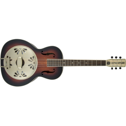 GRETSCH G9240 Alligator™ Round-Neck, Mahogany Body Biscuit Cone Resonator Guitar, 2-Color Sunburst