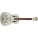 GRETSCH G9201 Honey Dipper™ Round-Neck, Brass Body Biscuit Cone Resonator Guitar, Shed Roof Finish