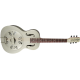 GRETSCH G9201 Honey Dipper™ Round-Neck, Brass Body Biscuit Cone Resonator Guitar, Shed Roof Finish