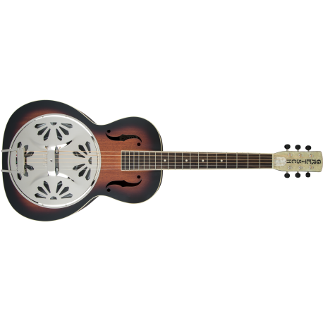 GRETSCH G9220 Bobtail™ Round-Neck A.E., Mahogany Body Spider Cone Resonator Guitar, Fishman® Nashville Resonator Pickup, 2-Colo