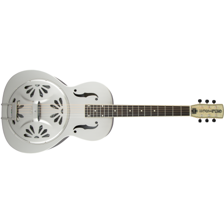 GRETSCH G9221 Bobtail™ Steel Round-Neck A.E., Steel Body Spider Cone Resonator Guitar, Fishman® Nashville Resonator Pickup