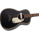 GRETSCH G9520E Gin Rickey Acoustic/Electric with Soundhole Pickup, Walnut Fingerboard, Smokestack Black