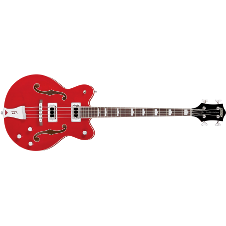 GRETSCH G5442BDC Electromatic® Hollow Body 30.3" Short Scale Bass, Rosewood Fingerboard, Transparent Red