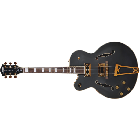 GRETSCH G5191BK Tim Armstrong Signature Electromatic® Hollow Body, Left-Handed, Gold Hardware, Flat Black