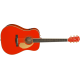 FENDER PM-1 Deluxe Dreadnought with Case, Fiesta Red