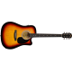 SQUIER SA-105CE, Dreadnought Cutaway, Stained Hardwood Fingerboard, Sunburst