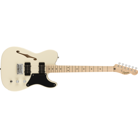 SQUIER Paranormal Carbronita Telecaster® Thinline, Maple Fingerboard, Olympic White