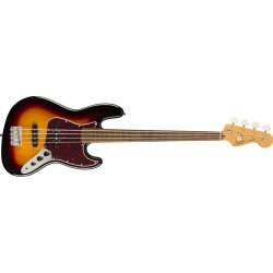 SQUIER Classic Vibe '60s Jazz Bass® Fretless, Laurel Fingerboard, 3-Color Sunburst