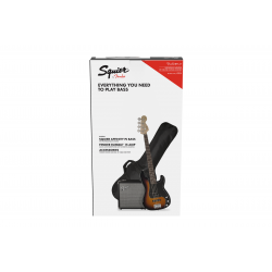 SQUIER Affinity Series™ Precision Bass® PJ Pack, Laurel Fingerboard, Brown Sunburst, Gig Bag, Rumble™ 15 - 230V EU