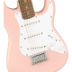 SQUIER Mini Stratocaster®, Laurel Fingerboard, Shell Pink