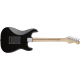 SQUIER Contemporary Stratocaster® HH Left-Handed, Maple Fingerboard, Black Metallic