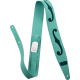 GRETSCH Gretsch® F-Holes Leather Strap, Surf Green and Dark Green, 3"