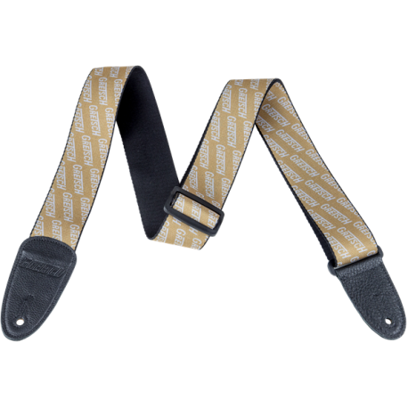 GRETSCH Gretsch® Strap with White Logos, Gold