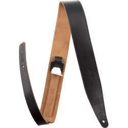 GRETSCH Gretsch® G Arrow Leather Strap, Black, 3"