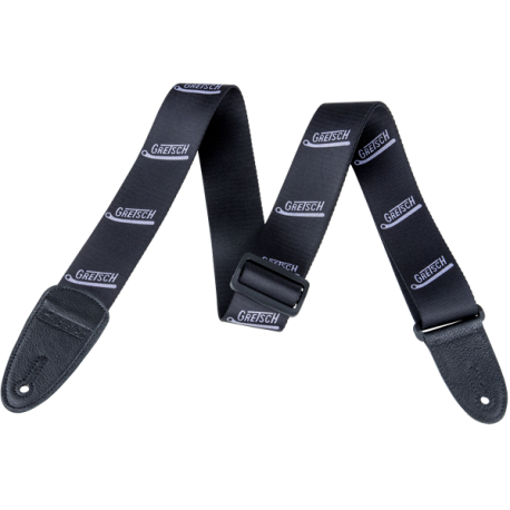 GRETSCH Gretsch® Vibrato Arm Pattern Strap, Black/Gray