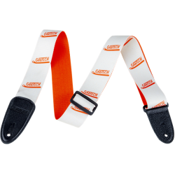 GRETSCH Gretsch® Vibrato Arm Pattern Strap, White/Orange