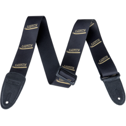 GRETSCH Gretsch® Vibrato Arm Pattern Strap, Black/Gold