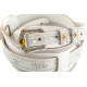 GRETSCH Gretsch® Vintage Tooled Leather Guitar Strap, White