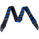JACKSON Jackson® Strap with Headstock Pattern, Black/Blue
