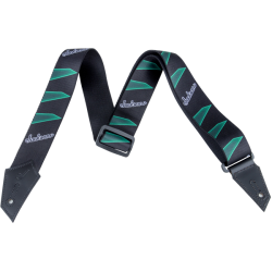 JACKSON Jackson® Strap with Headstock Pattern, Black/Green